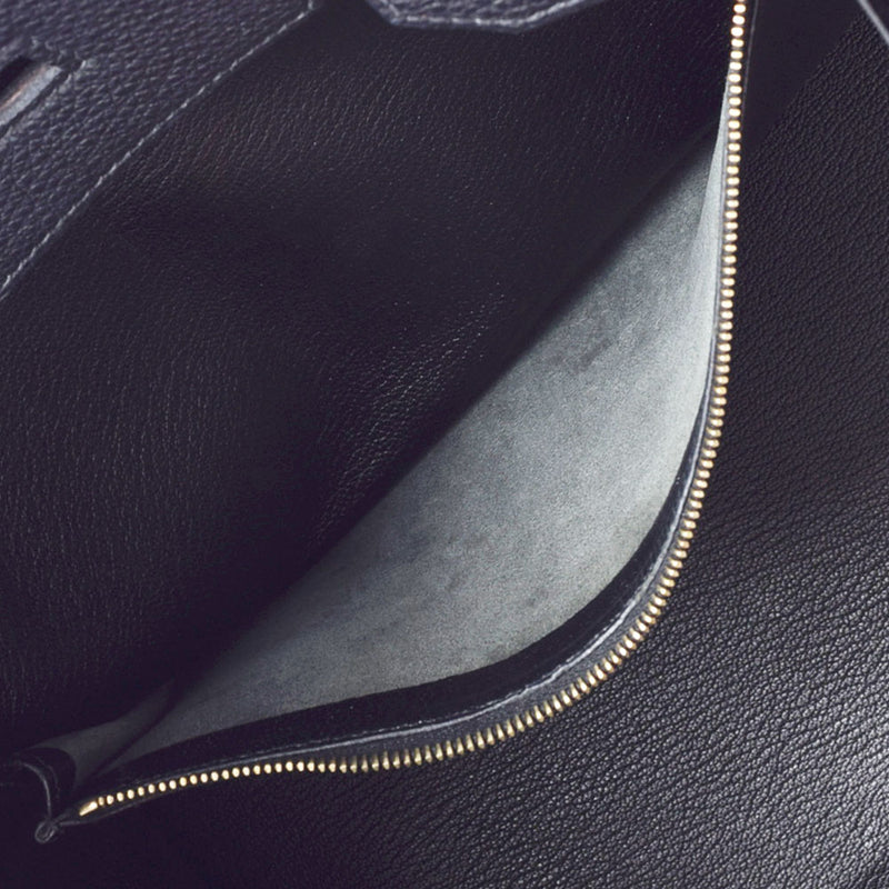 HERMES エルメス バーキン35 黒 ゴールド金具 □G刻印(2003年頃) ユニセックス トゴ ハンドバッグ ABランク 中古 銀蔵