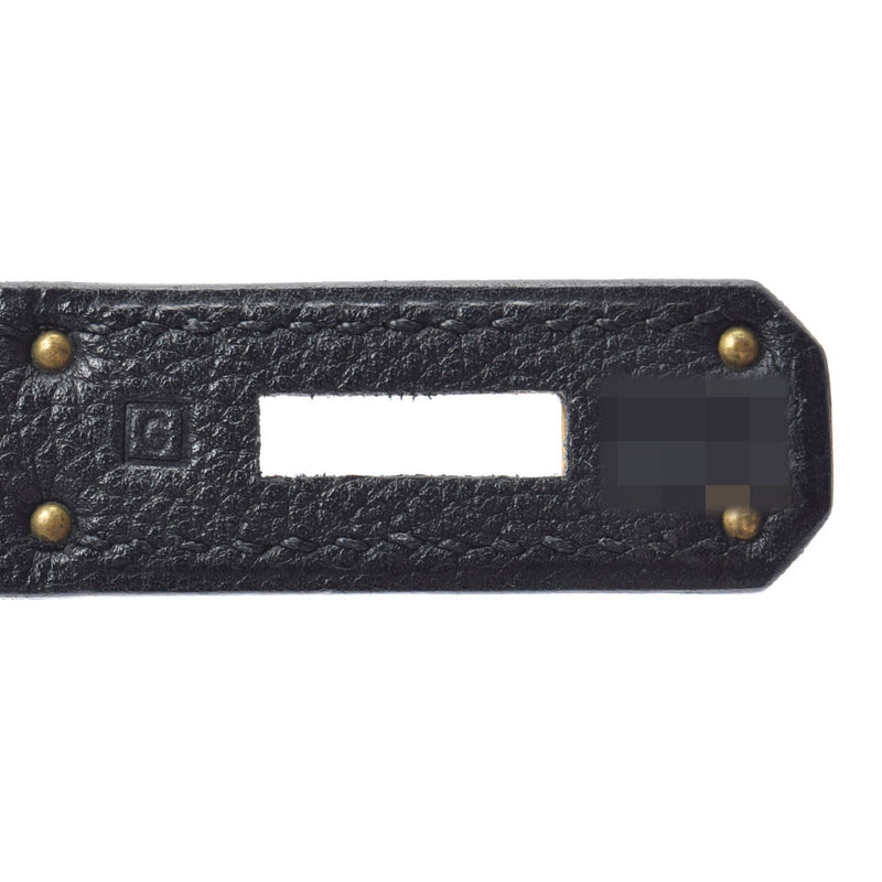 HERMES エルメス バーキン35 黒 ゴールド金具 □G刻印(2003年頃) ユニセックス トゴ ハンドバッグ ABランク 中古 銀蔵