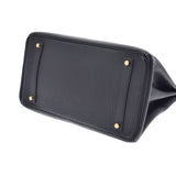 HERMES エルメス バーキン35 黒 ゴールド金具 □G刻印(2003年頃) ユニセックス トゴ ハンドバッグ ABランク 中古 銀蔵
