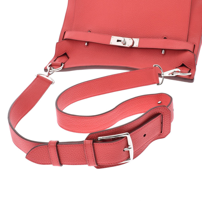 HERMES エルメス ジプシエール34 ブーゲンビリア シルバー金具 □N刻印(2010年頃) ユニセックス トリヨンクレマンス ショルダーバッグ ABランク 中古 銀蔵