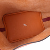 HERMES エルメス ピコタンロックタッチ PM オレンジ/ルージュグレナ X刻印(2016年頃) レディース トリヨンクレマンス スイフト ハンドバッグ Aランク 中古 銀蔵