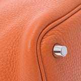 HERMES エルメス ピコタンロックタッチ PM オレンジ/ルージュグレナ X刻印(2016年頃) レディース トリヨンクレマンス スイフト ハンドバッグ Aランク 中古 銀蔵