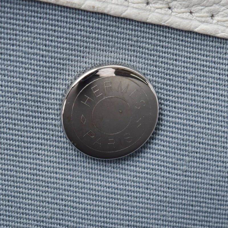 HERMES Hermes Garden Party PM Bluin T engraved (around 2015) Unisex Toal Wal Officier Handbag AB Rank Used Ginzo