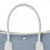 HERMES Hermes Garden Party PM Bluin T engraved (around 2015) Unisex Toal Wal Officier Handbag AB Rank Used Ginzo