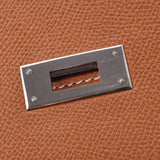HERMES Hermes Kelly De Pesh 34 Cognac Silver Bracket □ H -engraved (around 2004) Men's Vo Epson Business Bag B Rank Used Ginzo