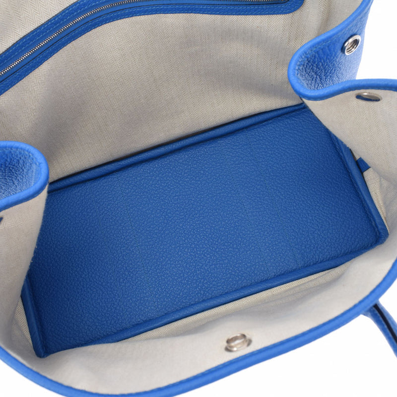 HERMES Hermes Garden Party PM Bluezanjibar C engraved (around 2018) Unisex Negona Handbag AB Rank Used Ginzo