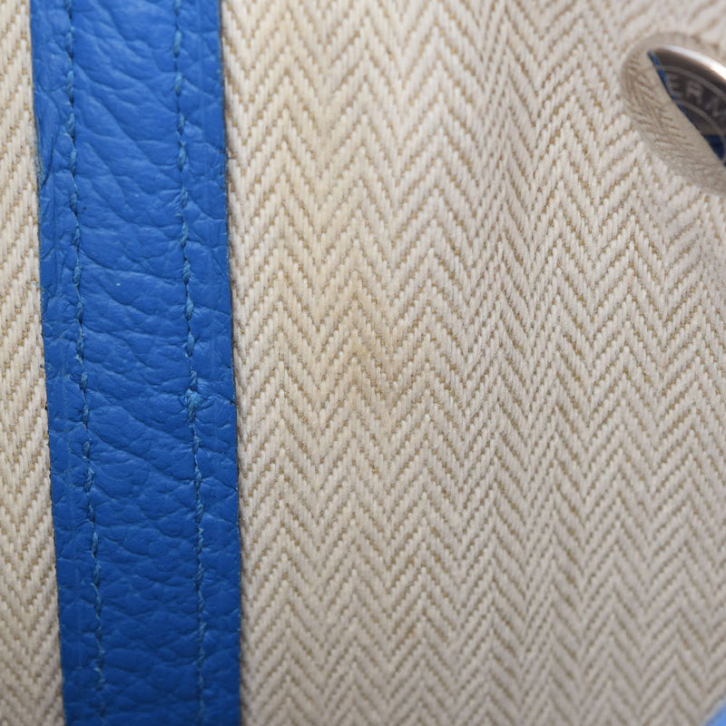 HERMES Hermes Garden Party PM Bluezanjibar C engraved (around 2018) Unisex Negona Handbag AB Rank Used Ginzo