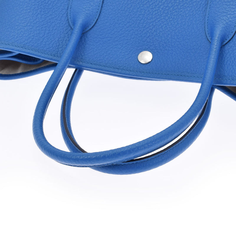 HERMES Hermes Garden Party PM Bluezanjibar C engraved (around 2018) Unisex Negona Handbag AB Rank Used Ginzo