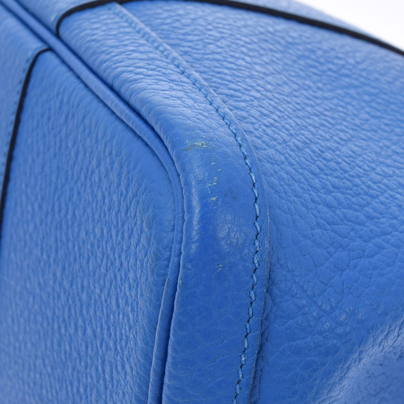 HERMES Hermes Garden Party PM Bluezanjibar C engraved (around 2018) Unisex Negona Handbag AB Rank Used Ginzo