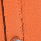 爱马仕爱马仕（Hermes Hermes Birkin）35橙色银支架□l雕刻（2008年左右）男女toryon lemance手提包B级使用Ginzo