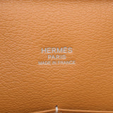 HERMES Hermes Preme 28 Natural Sable Silver Collection □ R engraved (around 2014) Ladies Fjord Handbag A Rank Used Ginzo