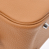 HERMES Hermes Preme 28 Natural Sable Silver Collection □ R engraved (around 2014) Ladies Fjord Handbag A Rank Used Ginzo