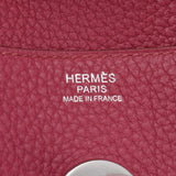 HERMES Hermes Rindy 34 2WAY Ruby Silver metal T -engraved (around 2015) Ladies Toryon Lemance Handbag A Rank used Ginzo