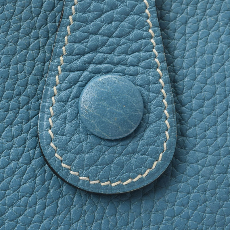 HERMES Hermes Ebulin Evulin PM Blue Jean Silver Bracket □ J engraved (around 2006) Ladies Togo Shoulder Bag AB Rank Used Ginzo