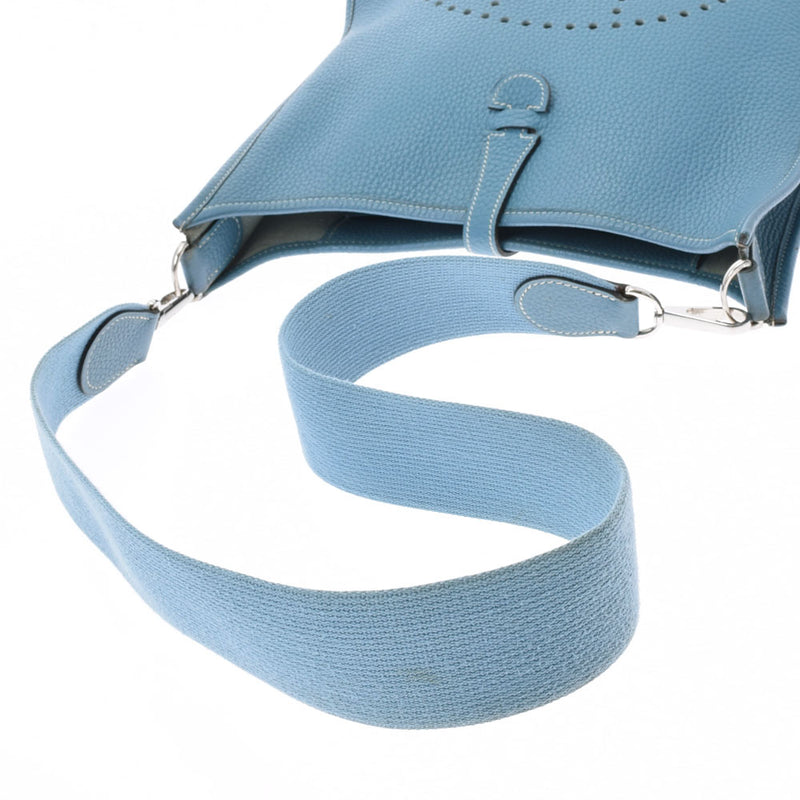 HERMES エルメス エブリン エヴリン PM ブルージーン シルバー金具 □J刻印(2006年頃) レディース トゴ ショルダーバッグ ABランク 中古 銀蔵