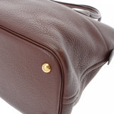 HERMES エルメス ボリード 37 茶 ゴールド金具 □F刻印(2002年頃) レディース トリヨンクレマンス ハンドバッグ ABランク 中古 銀蔵