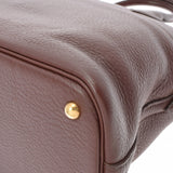 HERMES エルメス ボリード 37 茶 ゴールド金具 □F刻印(2002年頃) レディース トリヨンクレマンス ハンドバッグ ABランク 中古 銀蔵
