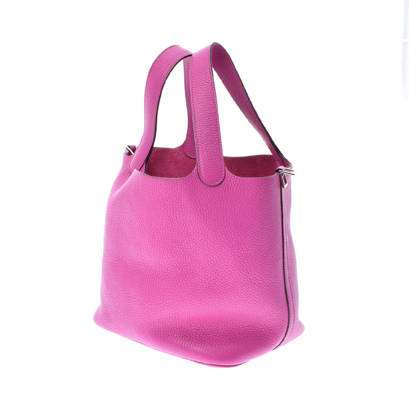 HERMES エルメス ピコタンロック MM マグノリア シルバー金具 C刻印(2018年頃) レディース トリヨンクレマンス ハンドバッグ ABランク 中古 銀蔵