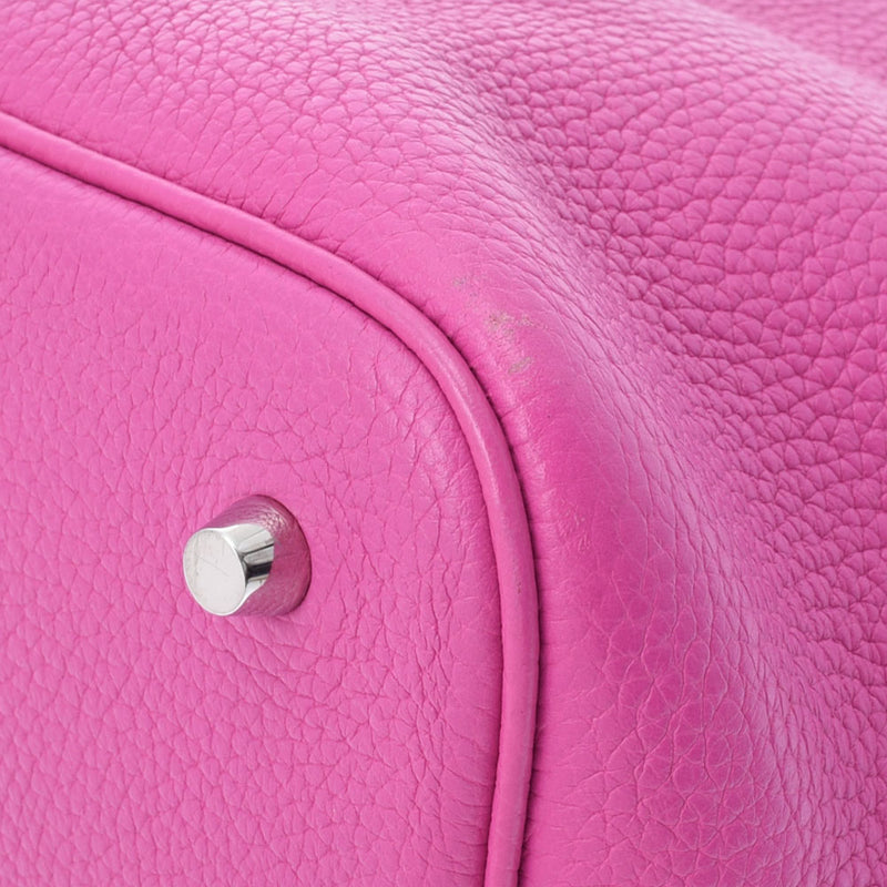 HERMES エルメス ピコタンロック MM マグノリア シルバー金具 C刻印(2018年頃) レディース トリヨンクレマンス ハンドバッグ ABランク 中古 銀蔵