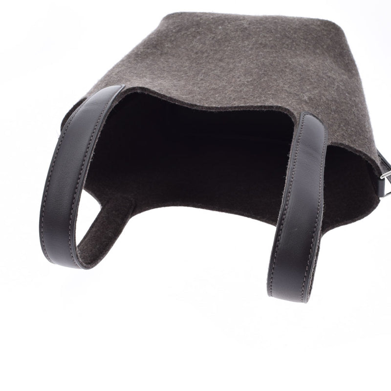 HERMES Hermes Picotan Lock PM Ebenne Silver Bracket Y engraved (around 2020) Ladies Swift Felt Handbag New Used Ginzo