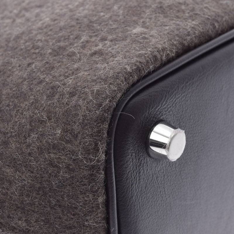 HERMES Hermes Picotan Lock PM Ebenne Silver Bracket Y engraved (around 2020) Ladies Swift Felt Handbag New Used Ginzo