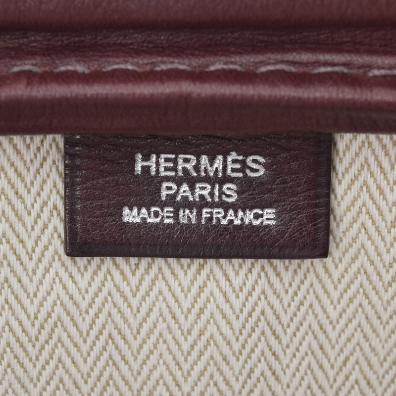 HERMES Hermes Sack Evrid Reporter Havana Silver Bracket □ Q -engraved (around 2013) Unisex Evergain Shoulder Bag AB Rank Used Ginzo
