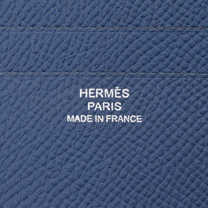 HERMES HERMES MC2 Copernics Blue Indigo X刻有（2016年左右）Munisex vo Epson Bi -fold Wallet AB Rank Rank used Ginzo