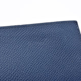 HERMES Hermes MC2 Copernics Blue Indigo X engraved (around 2016) Unisex Vo Epson Bi -fold Wallet AB Rank Used Ginzo