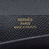 HERMES エルメス ベアンスフレ 黒 ゴールド金具 X刻印(2016年頃) レディース ヴォーエプソン 長財布 ABランク 中古 銀蔵