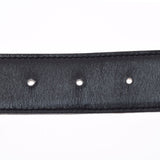 HERMES Hermes H -belt 85cm Reversible Black/Gold Silver metal fittings □ N engraved (around 2010) Men's Box Carfgo Belt A Rank used Ginzo