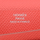 HERMES Hermes Beans Fleet White/Rose Jaipur Silver Bracket □ Q -engraved (around 2013) Ladies Epson Long Wallet New Used Ginzo