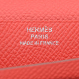 HERMES エルメス ベアンスフレ 白/ローズジャイプール シルバー金具 □Q刻印(2013年頃) レディース エプソン 長財布 新同 中古 銀蔵