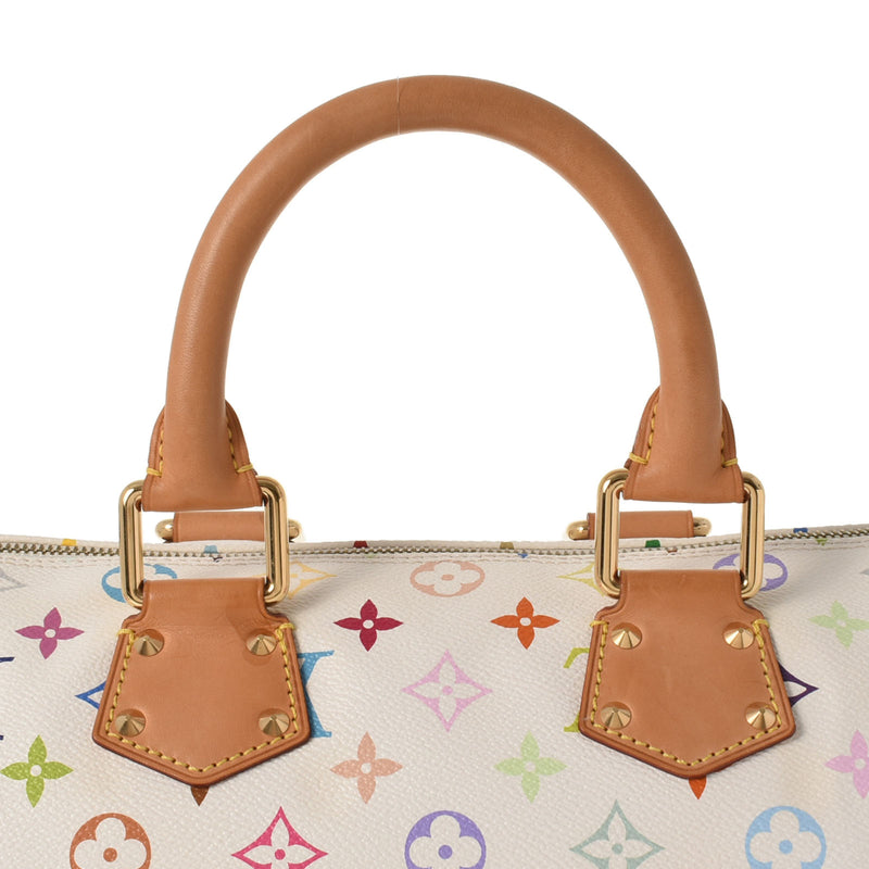 LOUIS VUITTON ルイヴィトン マルチカラー スピーディ 30 ブロン（白） M92643 レディース モノグラムマルチカラー ハンドバッグ ABランク 中古 銀蔵