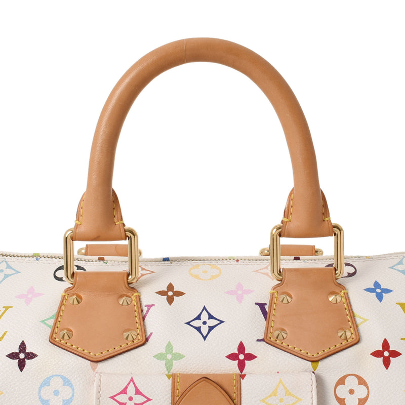 LOUIS VUITTON ルイヴィトン マルチカラー スピーディ 30 ブロン（白） M92643 レディース モノグラムマルチカラー ハンドバッグ ABランク 中古 銀蔵