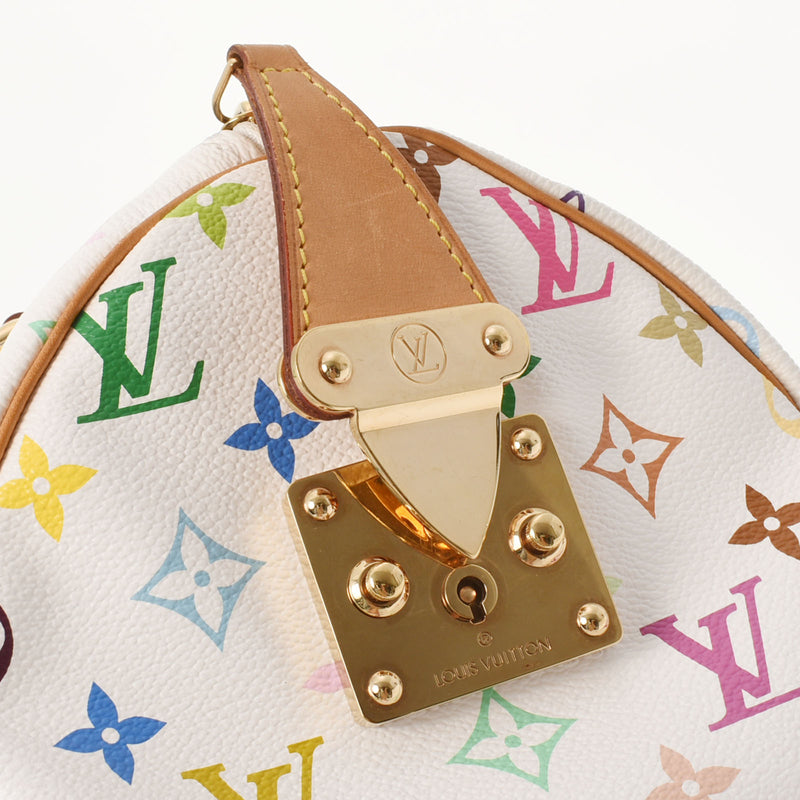 LOUIS VUITTON ルイヴィトン マルチカラー スピーディ 30 ブロン（白） M92643 レディース モノグラムマルチカラー ハンドバッグ ABランク 中古 銀蔵