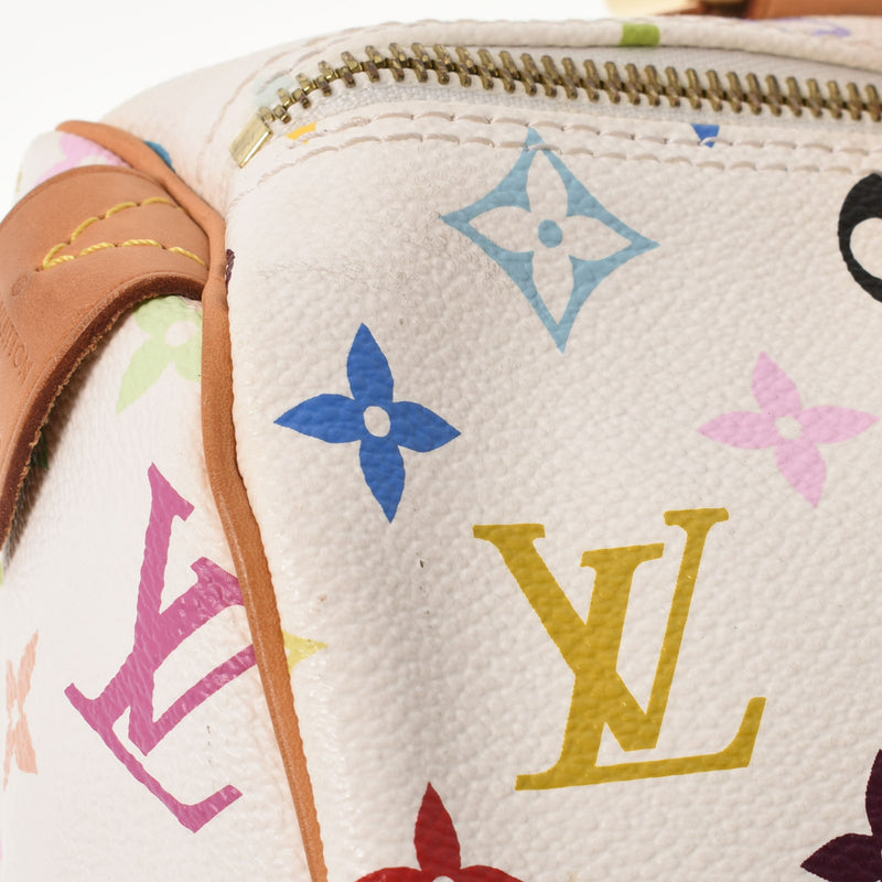 LOUIS VUITTON Louis Vuitton Multicolor Speedy 30 Bron (White) M92643 Ladies Monogram Multicolor Handbag AB Rank Used Ginzo