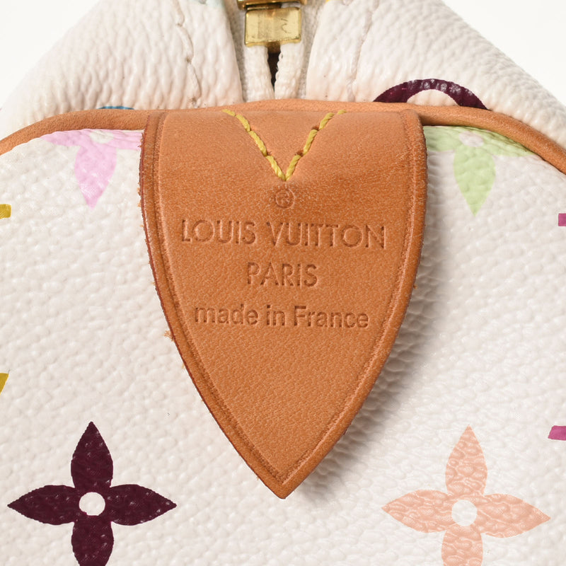 LOUIS VUITTON ルイヴィトン マルチカラー スピーディ 30 ブロン（白） M92643 レディース モノグラムマルチカラー ハンドバッグ ABランク 中古 銀蔵