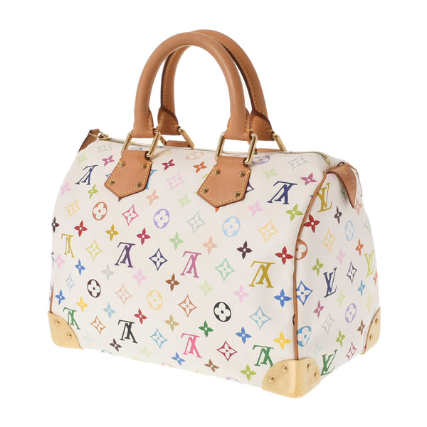 LOUIS VUITTON ルイヴィトン マルチカラー スピーディ 30 ブロン（白） M92643 レディース モノグラムマルチカラー ハンドバッグ ABランク 中古 銀蔵