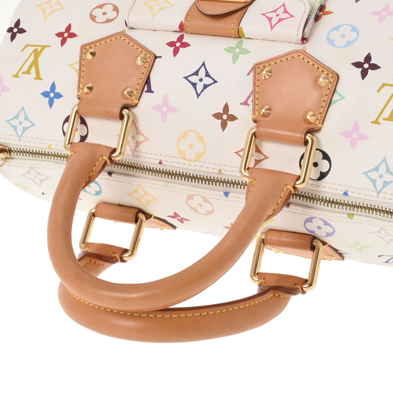 LOUIS VUITTON ルイヴィトン マルチカラー スピーディ 30 ブロン（白） M92643 レディース モノグラムマルチカラー ハンドバッグ ABランク 中古 銀蔵