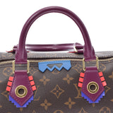 LOUIS VUITTON ルイヴィトン モノグラム トーテム スピーディ30 ブラウン/ピンク系 M41666 レディース ハンドバッグ Aランク 中古 銀蔵