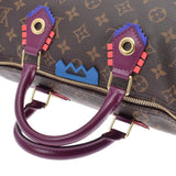 LOUIS VUITTON Louis Vuitton Monogram Totem Speedy 30 Brown/Pink M41666 Ladies Handbag A Rank used Ginzo