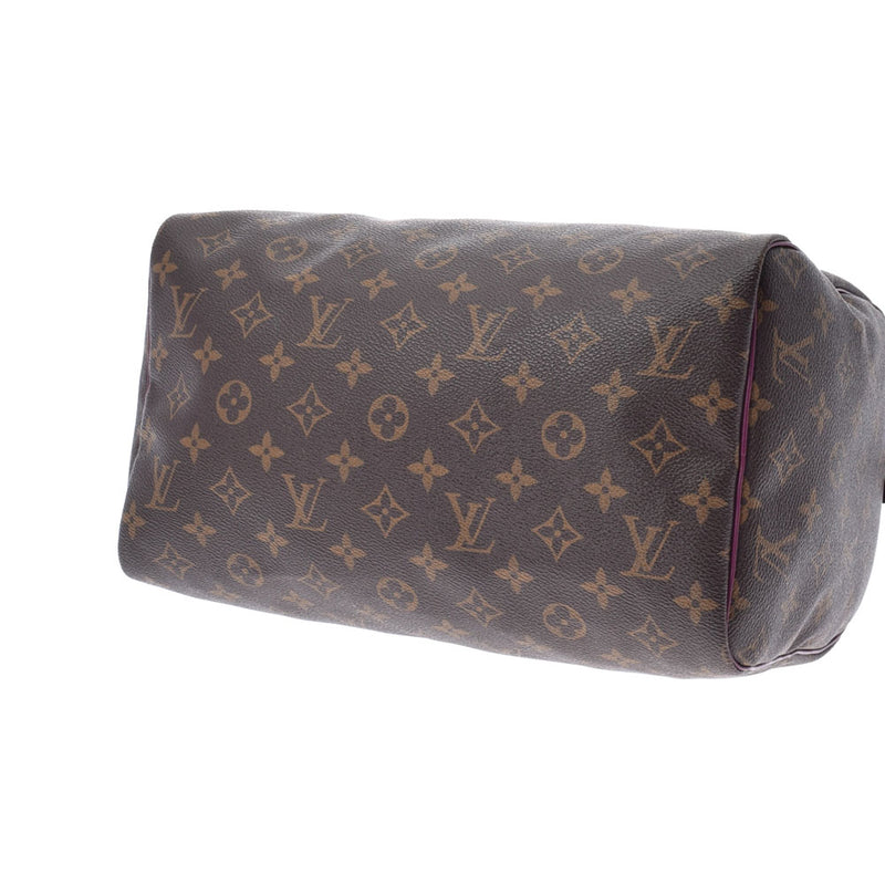 LOUIS VUITTON ルイヴィトン モノグラム トーテム スピーディ30 ブラウン/ピンク系 M41666 レディース ハンドバッグ Aランク 中古 銀蔵