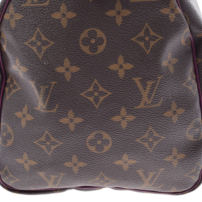 LOUIS VUITTON ルイヴィトン モノグラム トーテム スピーディ30 ブラウン/ピンク系 M41666 レディース ハンドバッグ Aランク 中古 銀蔵