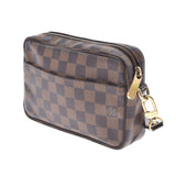 LOUIS VUITTON Louis Vuitton Damier Pochette Bier Macao Brown N41739 Ladies Dami Cambus Accessories Pouch B Rank used Ginzo