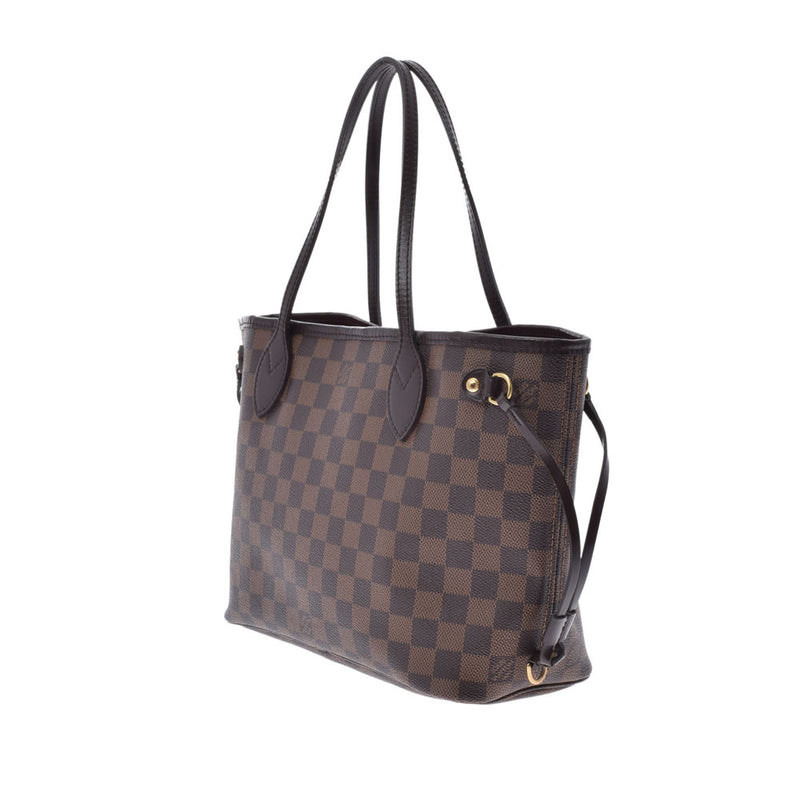 LOUIS VUITTON ルイヴィトン ダミエ ネヴァーフル PM ブラウン N51109 レディース ダミエキャンバス ハンドバッグ Bランク 中古 銀蔵