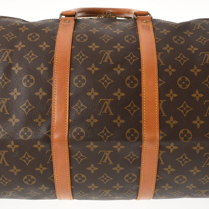 LOUIS VUITTON Louis Vuitton Monogram Kepol 55 Brown M41424 Unisex Monogram Canvas Boston Bag B Rank used Ginzo