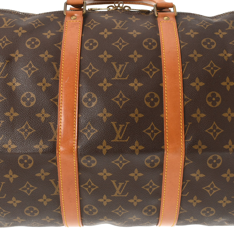 LOUIS VUITTON Louis Vuitton Monogram Kepol 55 Brown M41424 Unisex Monogram Canvas Boston Bag B Rank used Ginzo