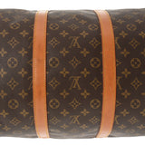 LOUIS VUITTON Louis Vuitton Monogram Kepol 55 Brown M41424 Unisex Monogram Canvas Boston Bag B Rank used Ginzo