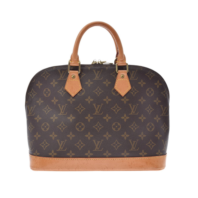 路易威顿路易·维顿（Louis Vuitton）路易威登（Louis Vuitton）会标Alma Brown M53151女士会标帆布手提包B等级二手Ginzo