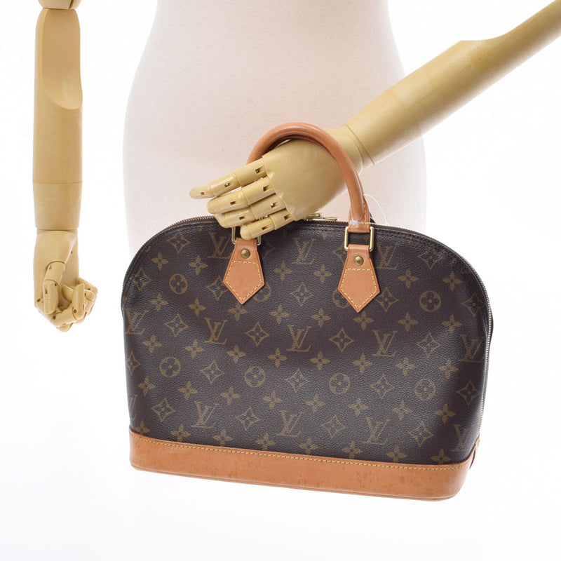 路易威顿路易·维顿（Louis Vuitton）路易威登（Louis Vuitton）会标Alma Brown M53151女士会标帆布手提包B等级二手Ginzo